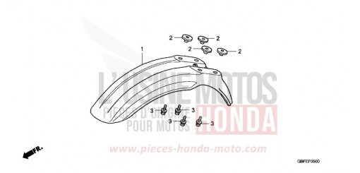 FRONT FENDER CR85R7 de 2007